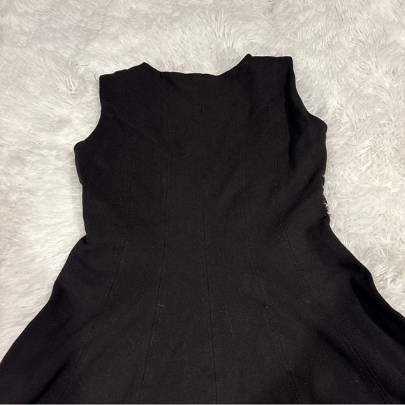 ZARA Knit Black Fit and Flair Knee Length Dress Size Small - Picture 8 of 10